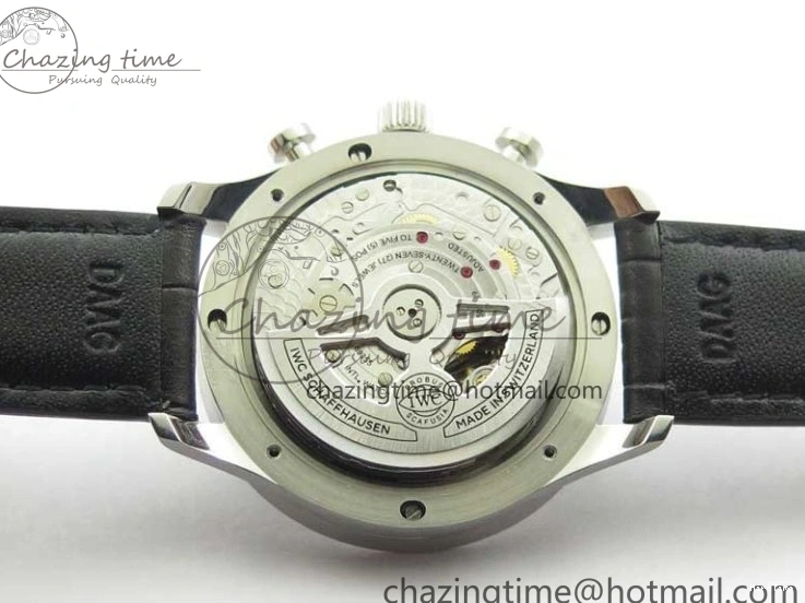 MIROTIME 0520 Elegant Portuguese IW371615 ZF 1:1 Best Edition SS Green Dial on Black Leather Strap A96355 V 7081